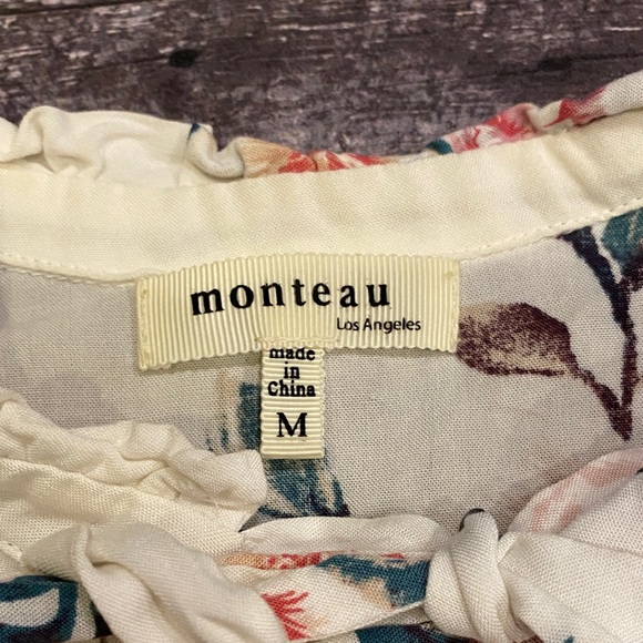 White Floral Ruffle Dress - Picture 2 of 3